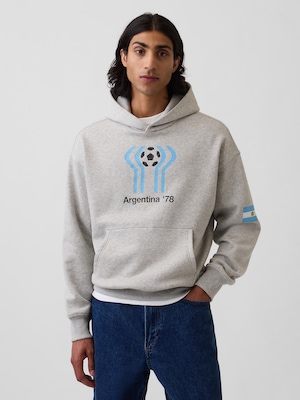 FIFA WORLD CUP&trade; ヴィンテージソフト フレンチテリー オーバーサイズ パーカー