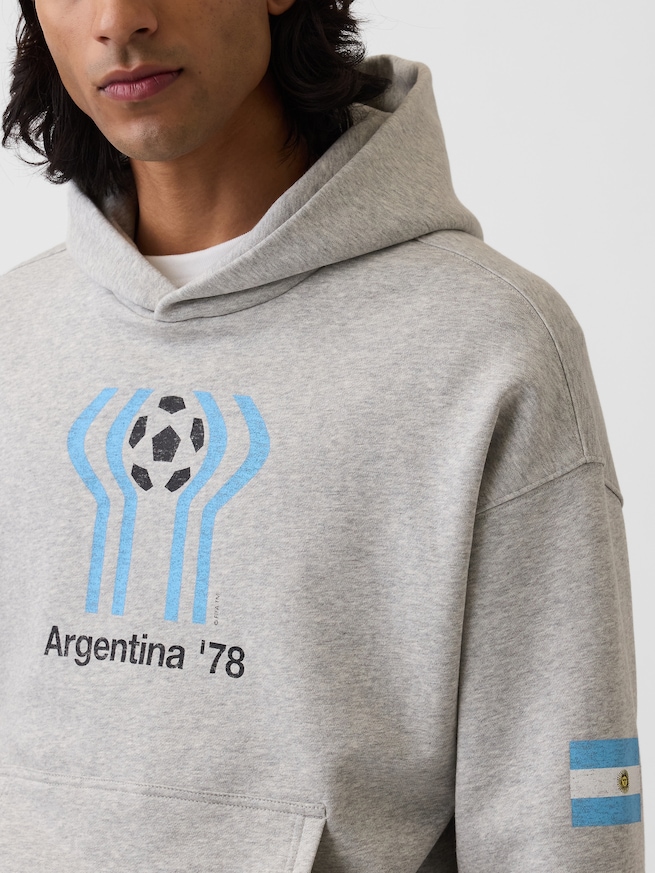 FIFA WORLD CUP&trade; ヴィンテージソフト フレンチテリー オーバーサイズ パーカー-3