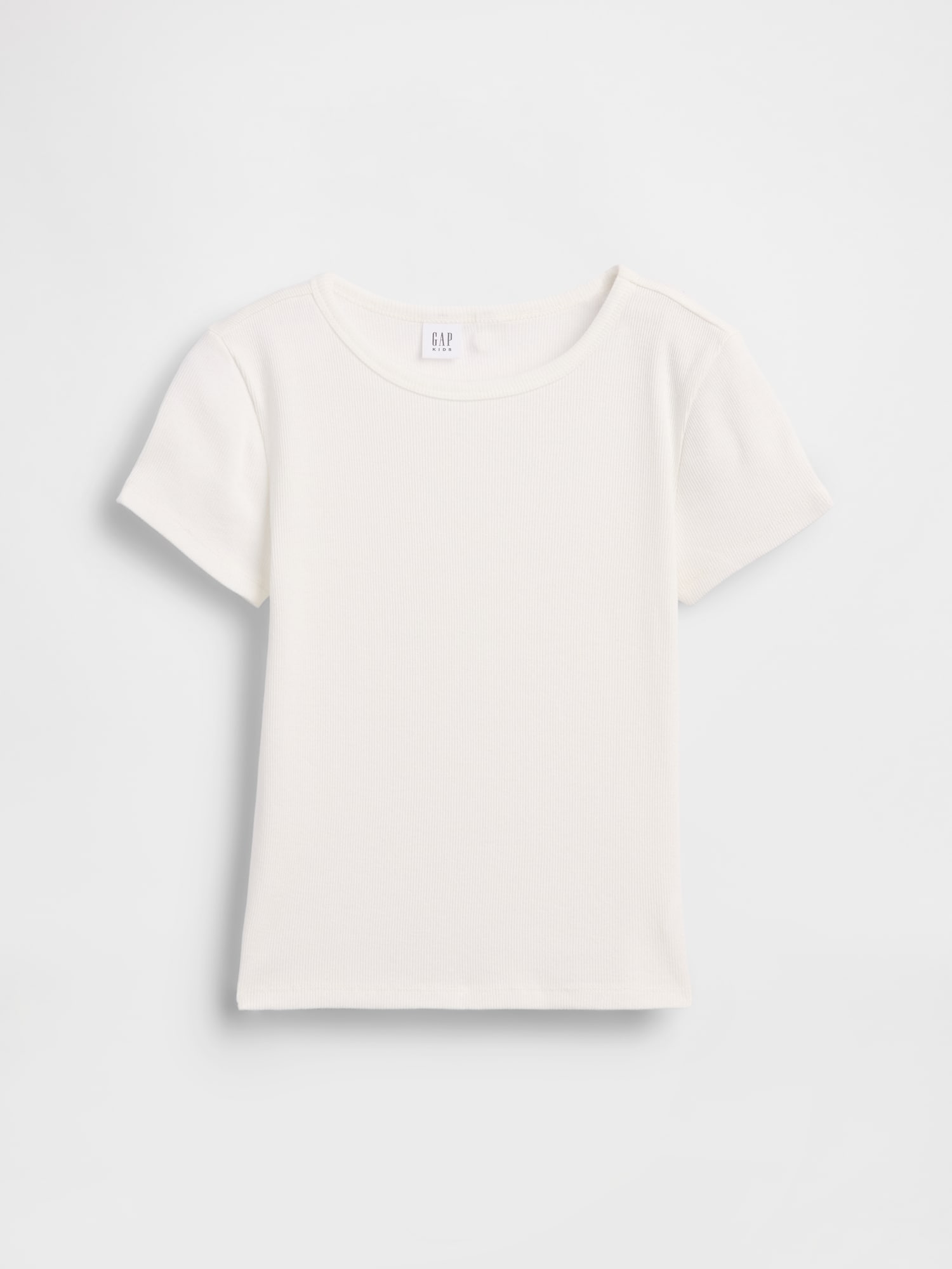 Kids Ribbed Crewneck T-Shirt