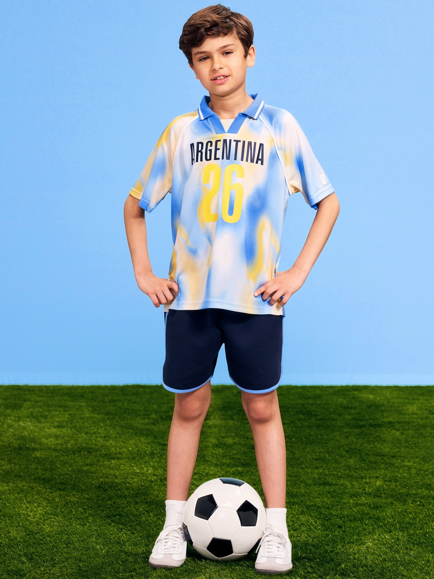 FIFA World Cup 26™ Argentina Lifestyle Collared Jersey T-Shirt for Kids