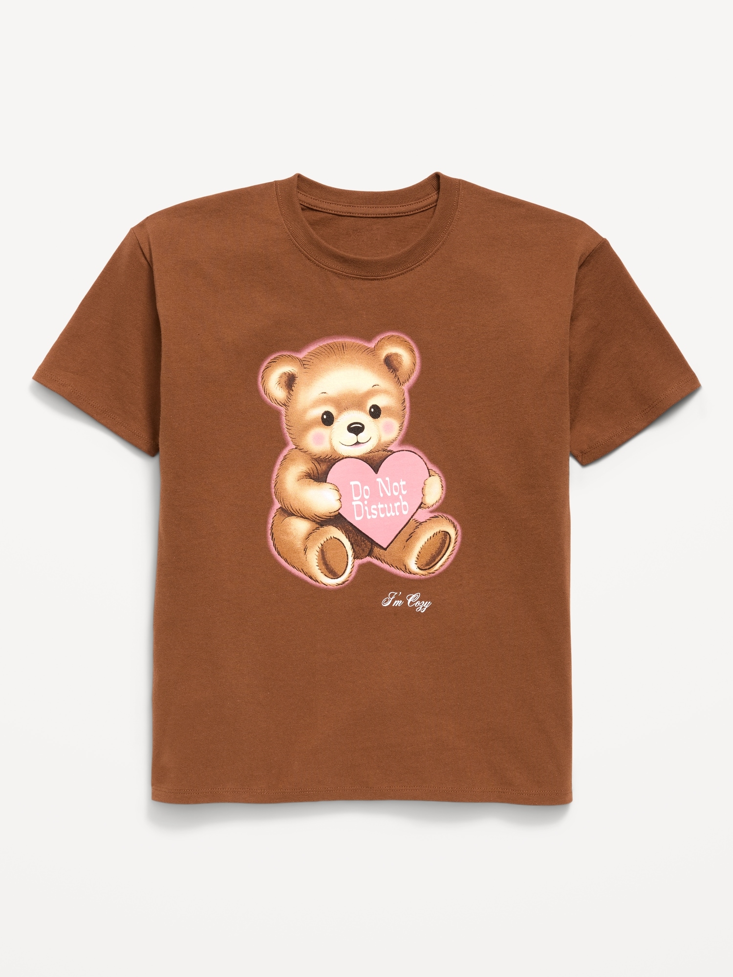 T-SHIRT LONG SURDIMENSIONNÉ À MANCHES COURTES À IMPRIMÉ POUR FILLE
