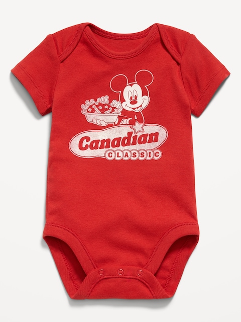 Old Navy x Disney Mickey Mouse Short-Sleeve Unisex Graphic Bodysuit for Baby