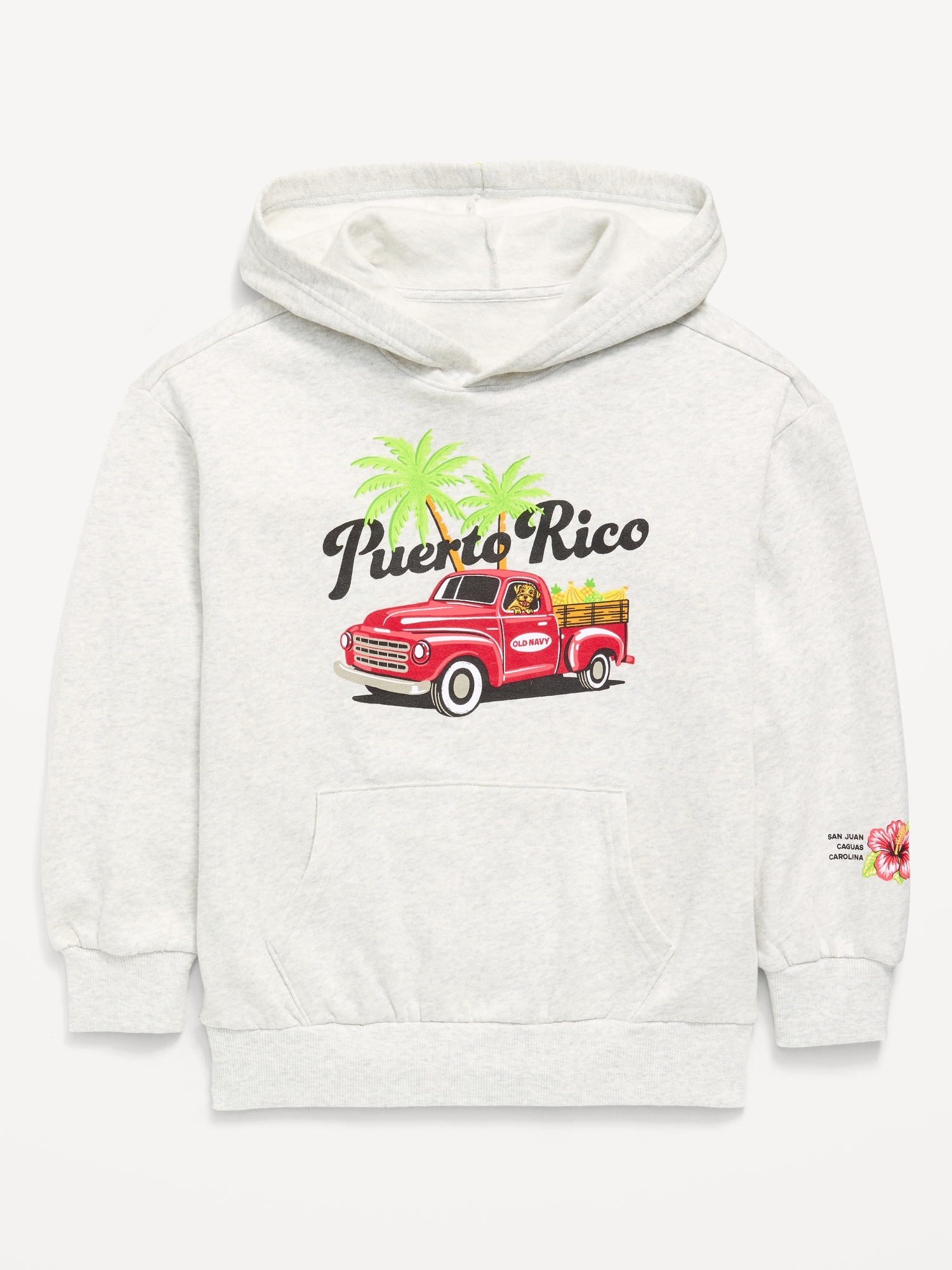 Favorite Fleece Oversized Logo Graphic Pullover Hoodie for Boys