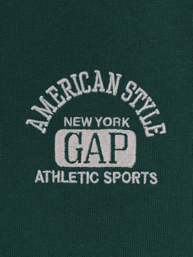 ヘビーウェイト GAPロゴ リラックスフィット クロップドTシャツ-3
