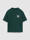 ヘビーウェイト GAPロゴ リラックスフィット クロップドTシャツ-4