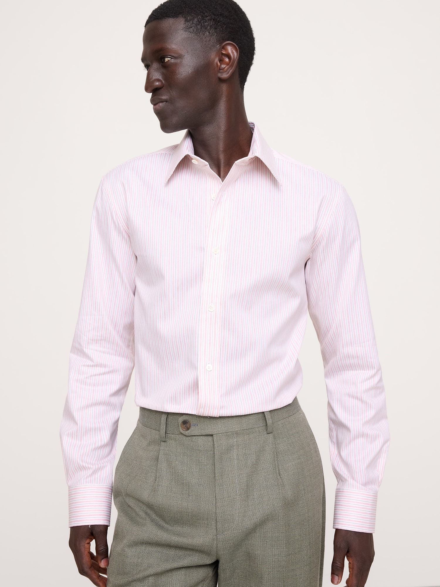 Slim-Fit Wrinkle-Resistant Dress Shirt