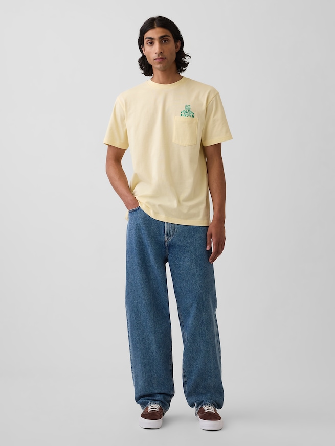 エブリディ ソフト リラックスフィット ブラナンベア ポケットTシャツ-1
