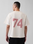 OuiGap ヘビーウェイト クロップド ロゴTシャツ-1