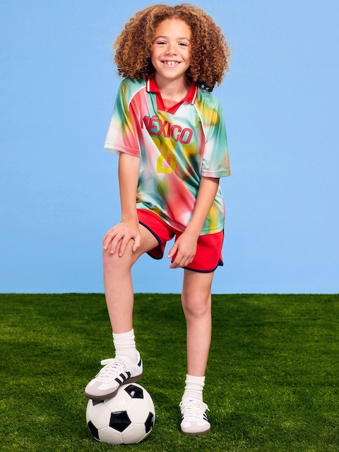 FIFA World Cup 26™ Mexico Lifestyle Collared Jersey T-Shirt for Kids - Mexico Tie
