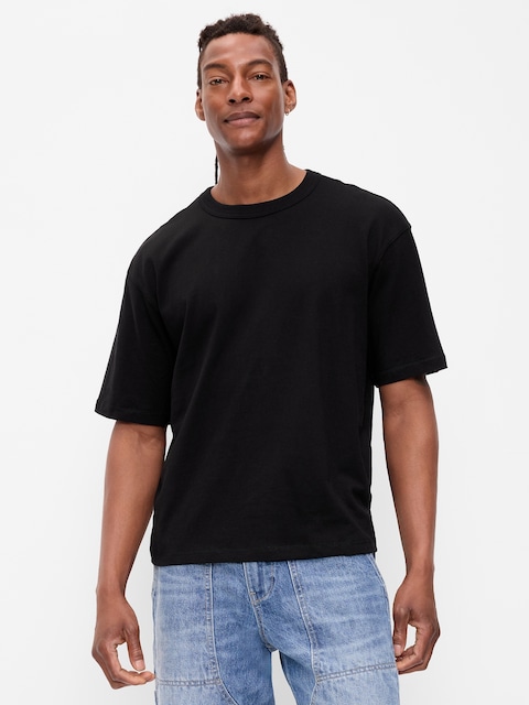Garment-Dyed Heavyweight Cropped T-Shirt