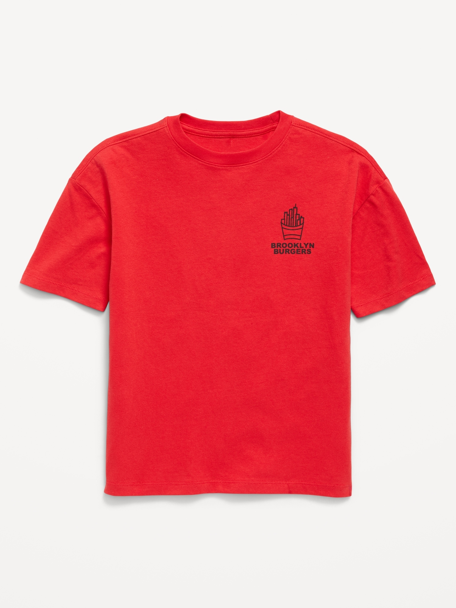 Oversized Short-Sleeve Graphic T-Shirt for Boys