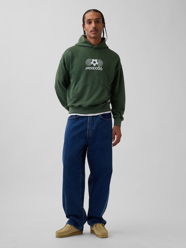 FIFA WORLD CUP&trade; ヴィンテージソフト フレンチテリー オーバーサイズ パーカー-2