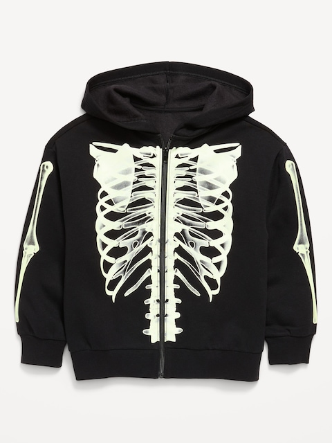 Oversized Graphic Zip Hoodie for Boys