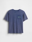 リラックスフィット GAPロゴ ポケットTシャツ (キッズ)-1