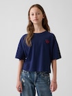 オーバーサイズ GAPハートロゴ Tシャツ (キッズ)-2