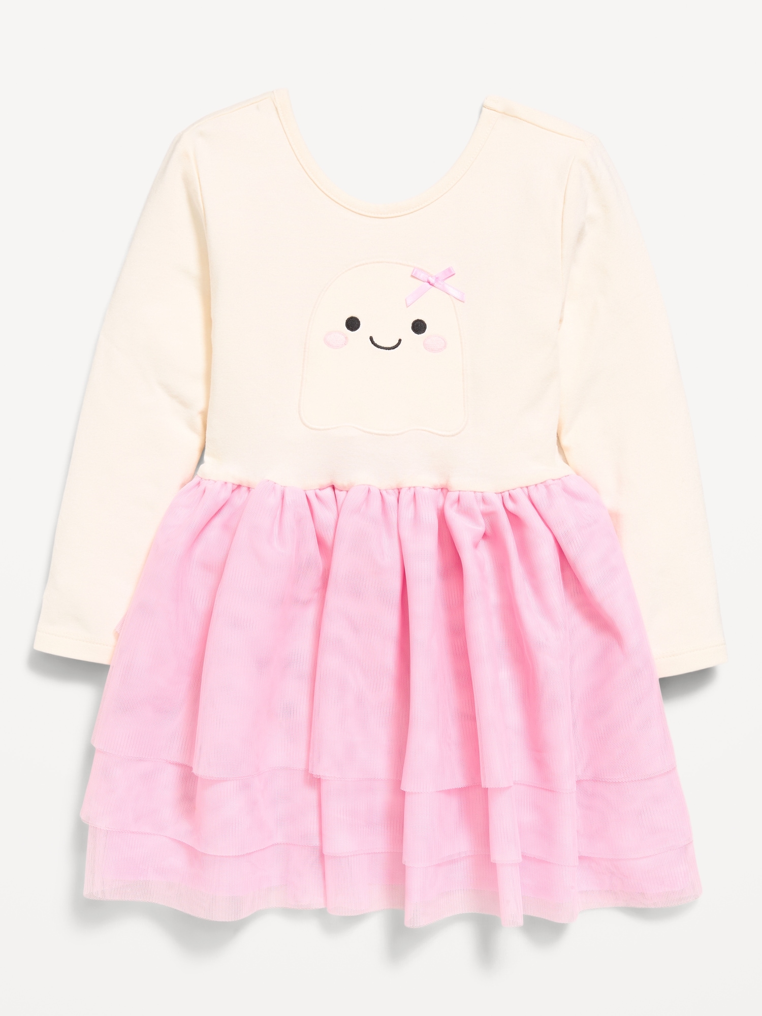 Long-Sleeve Graphic Tutu Dress for Toddler Girls