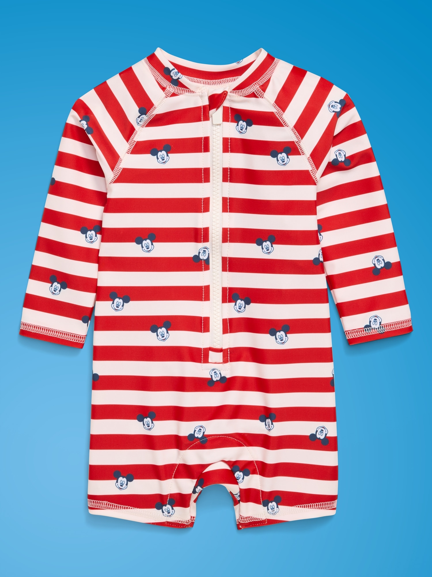 Old Navy x Disney Mickey Mouse Swim Rashguard Bodysuit for Baby