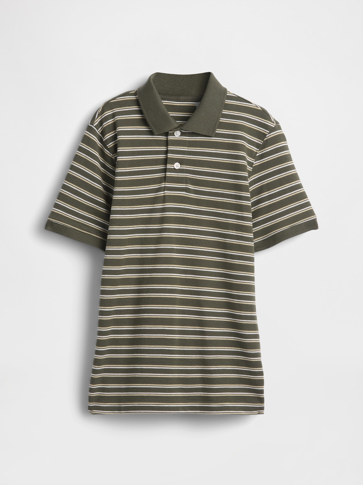 Polo en piqué à rayures pour enfant