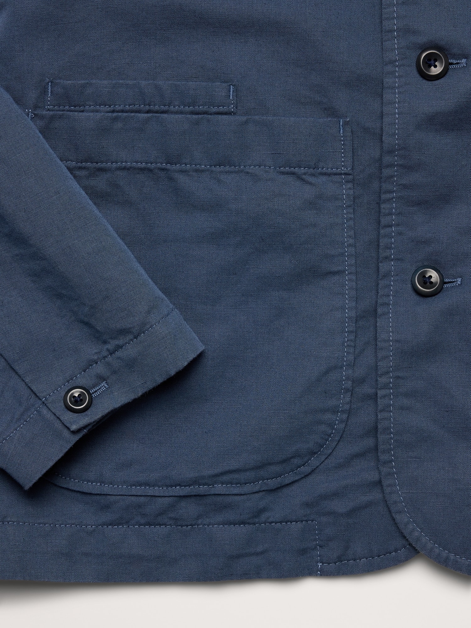 Italian Linen-Cotton Shirt Jacket