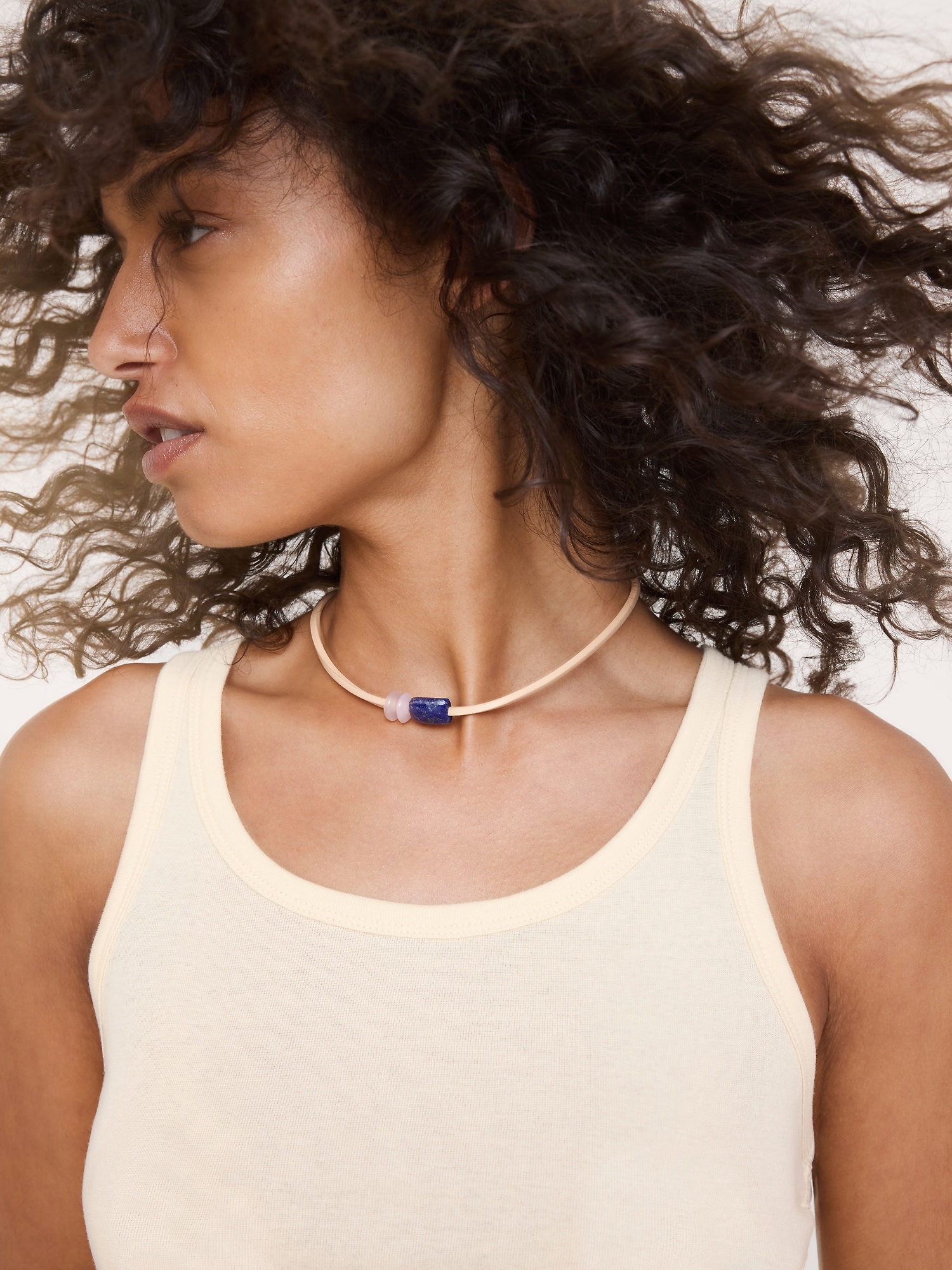 Lapis Cord Necklace