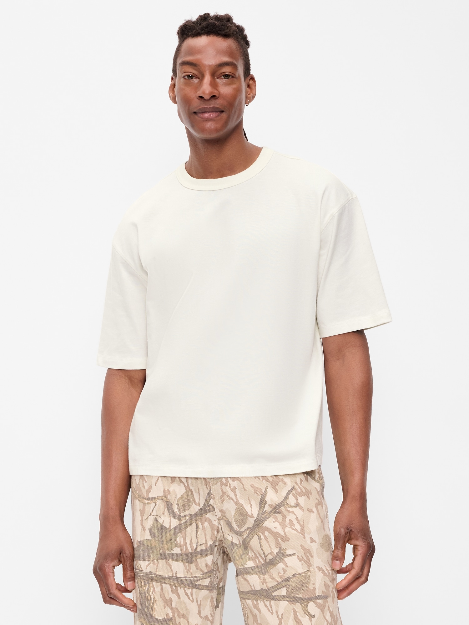 Garment-Dyed Heavyweight Cropped T-Shirt