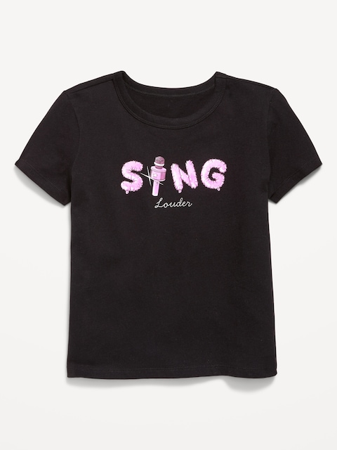 T-SHIRT À MANCHES COURTES À IMPRIMÉ POUR FILLE