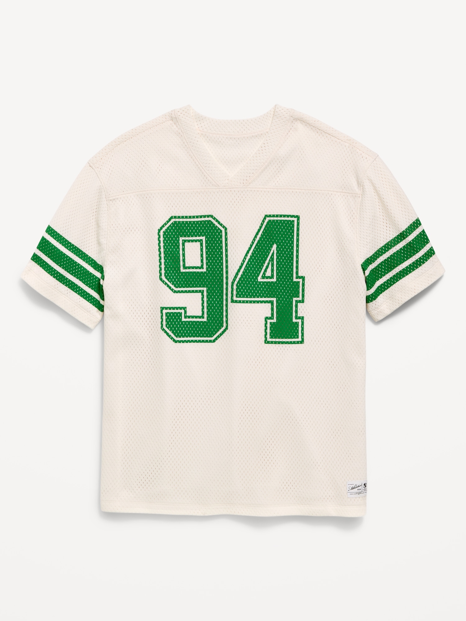 Oversized Mesh Graphic Football T-Shirt for Boys