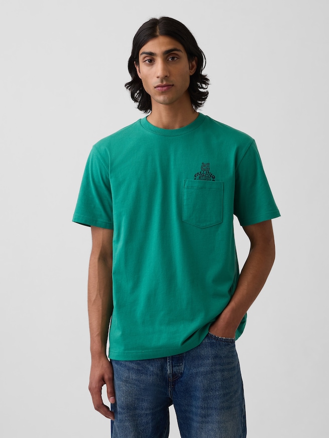 エブリディ ソフト リラックスフィット ブラナンベア ポケットTシャツ-1
