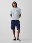 ヘビーウェイト GAPロゴ リラックスフィット クロップドTシャツ-1