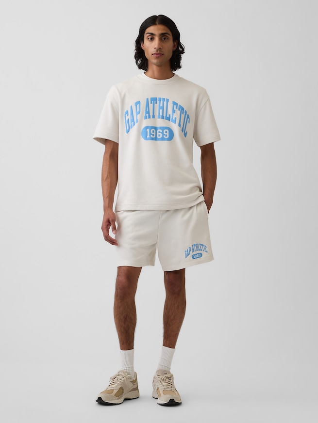 リラックスフィット フレンチテリー グラフィックTシャツ-1