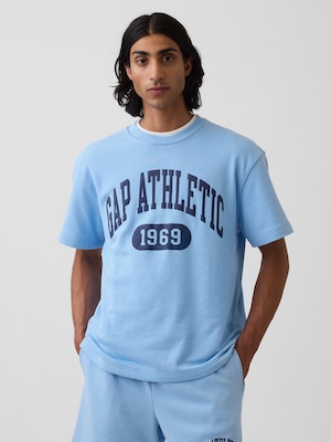 リラックスフィット フレンチテリー グラフィックTシャツ