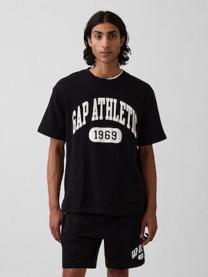 リラックスフィット フレンチテリー グラフィックTシャツ