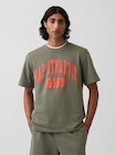 リラックスフィット フレンチテリー グラフィックTシャツ-0