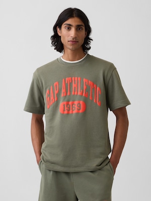 リラックスフィット フレンチテリー グラフィックTシャツ