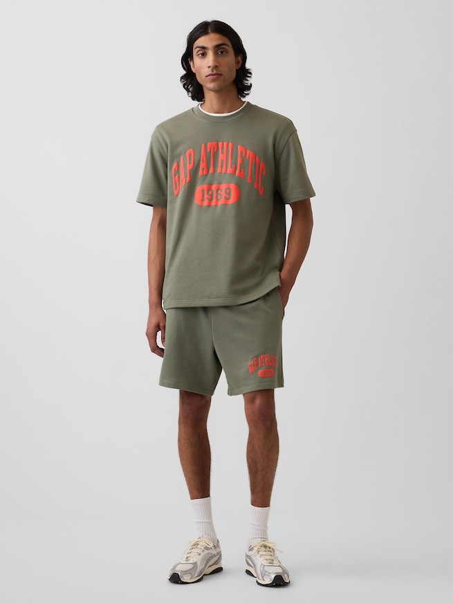 リラックスフィット フレンチテリー グラフィックTシャツ-1