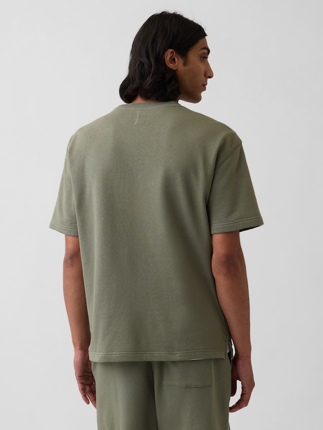 リラックスフィット フレンチテリー グラフィックTシャツ-2