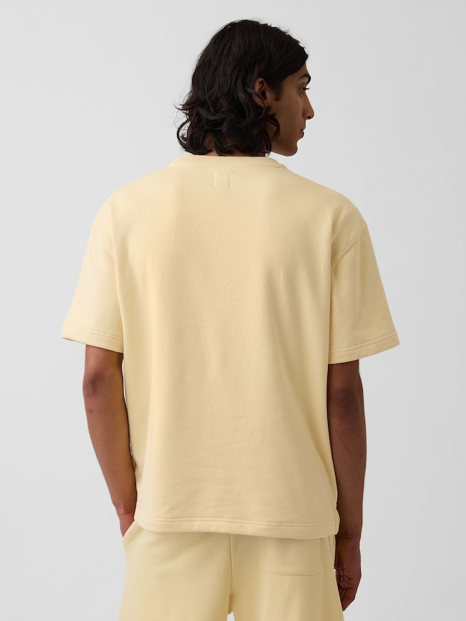 リラックスフィット フレンチテリー グラフィックTシャツ-2