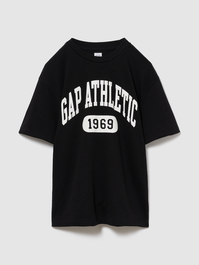 リラックスフィット フレンチテリー グラフィックTシャツ-4