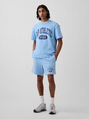 リラックスフィット フレンチテリー グラフィックショートパンツ