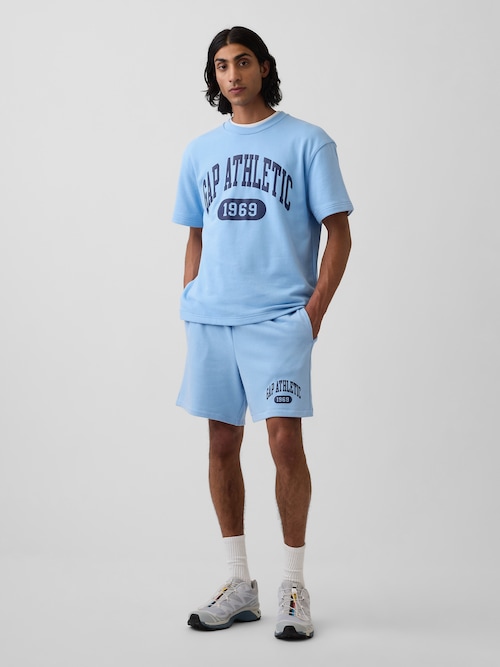 リラックスフィット フレンチテリー グラフィックショートパンツ
