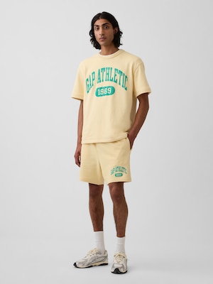 リラックスフィット フレンチテリー グラフィックショートパンツ