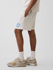 リラックスフィット フレンチテリー グラフィックショートパンツ-2