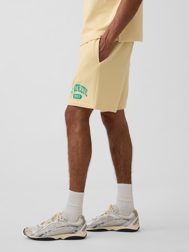 リラックスフィット フレンチテリー グラフィックショートパンツ-2