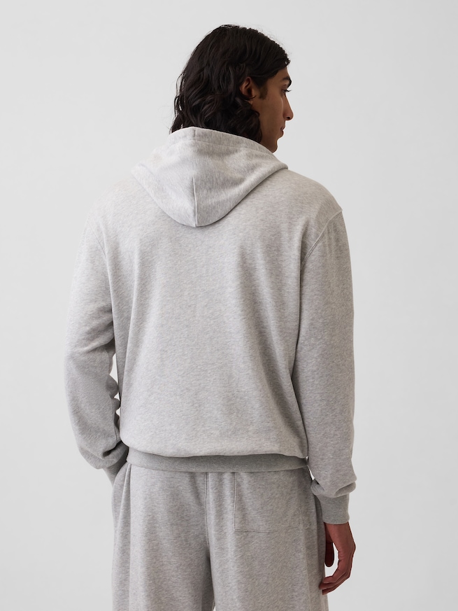 フレンチテリー リラックスフィット GAP1969ロゴ  ジップアップパーカー-2
