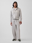 フレンチテリー リラックスフィット GAP1969ロゴ  ジップアップパーカー-1