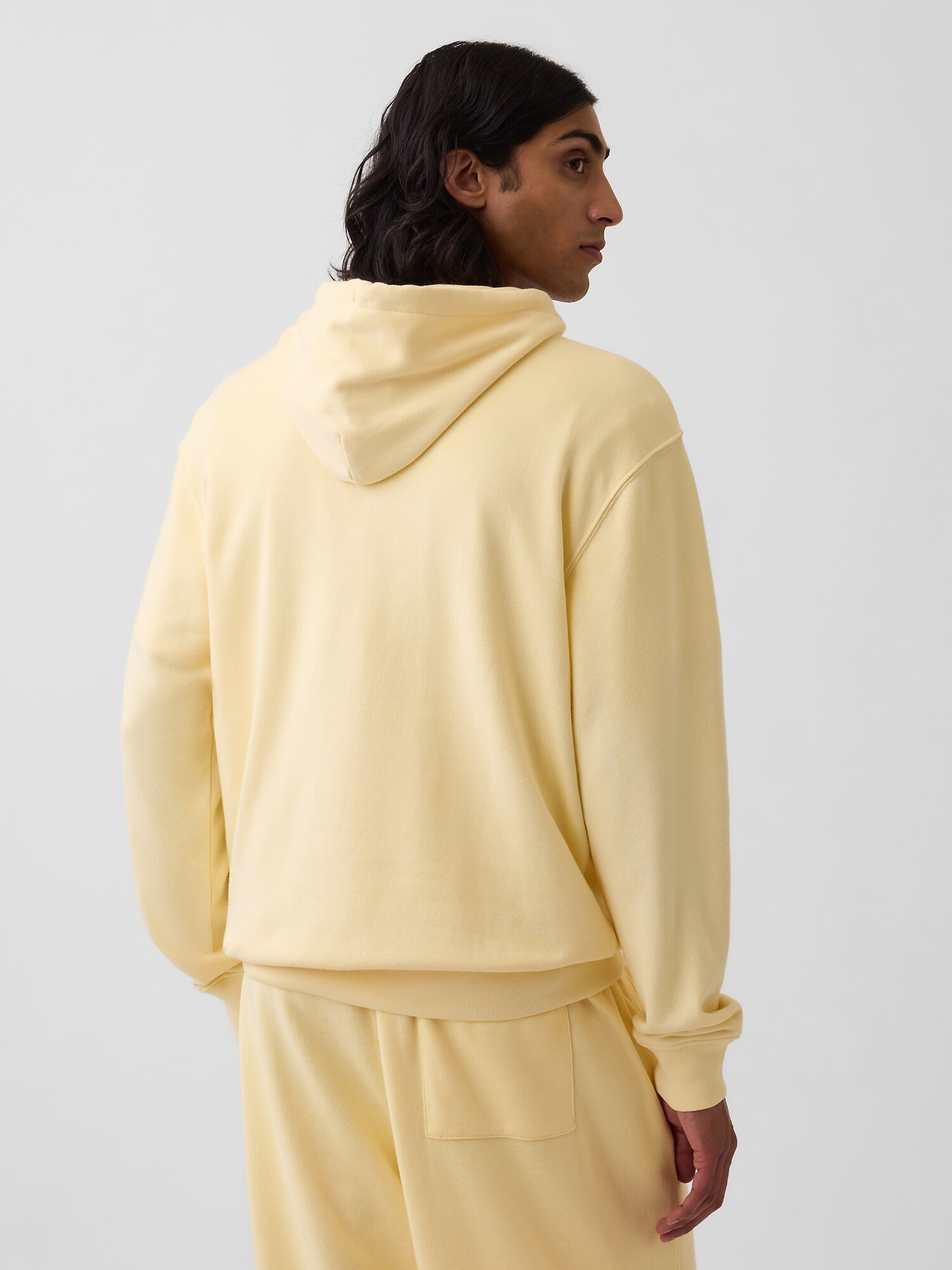 フレンチテリー リラックスフィット GAP1969ロゴ  ジップアップパーカー-2