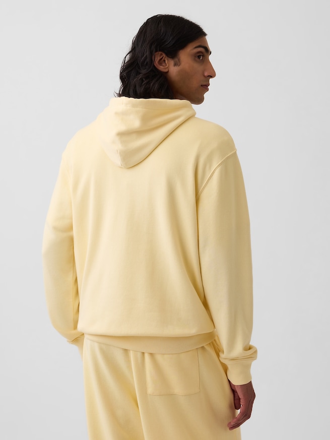 フレンチテリー リラックスフィット GAP1969ロゴ  ジップアップパーカー-2