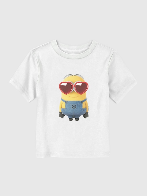 Big Minion Heart Glasses Graphic T-shirt for Toddler