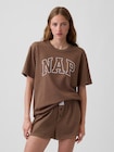 NAPロゴ オーバーサイズ パジャマTシャツ-0