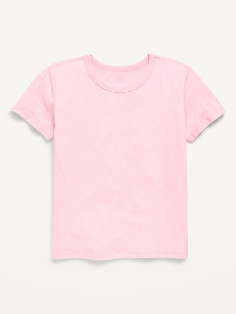 Softest Printed Short-Sleeve T-Shirt for Girls